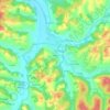 Hajdin topographic map, elevation, terrain