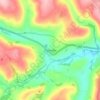 Trecastle topographic map, elevation, terrain