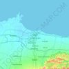 Tegal topographic map, elevation, terrain