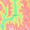 新龙县 topographic map, elevation, terrain