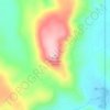 Taylor Mountain topographic map, elevation, terrain