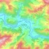 Gauchar topographic map, elevation, terrain