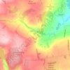 Thornthwaite topographic map, elevation, terrain