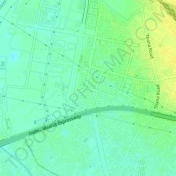 Pratap Vihar topographic map, elevation, terrain