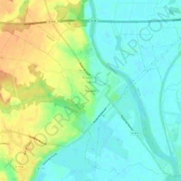 Rougeot topographic map, elevation, terrain
