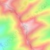 Bushnell Peak topographic map, elevation, terrain
