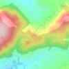 Monte Casal Monaco topographic map, elevation, terrain