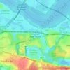 Worcester Park Estate topographic map, elevation, terrain
