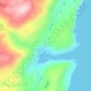 Coney Arm topographic map, elevation, terrain