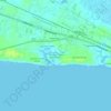 Spooners Creek East Harbor topographic map, elevation, terrain