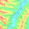 Cahuzac topographic map, elevation, terrain
