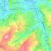 Almondbury topographic map, elevation, terrain