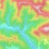 Le Cros topographic map, elevation, terrain