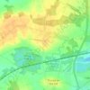 Whisby topographic map, elevation, terrain
