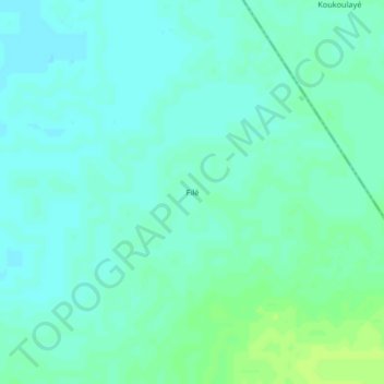 Filé topographic map, elevation, terrain