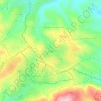 Aynata topographic map, elevation, terrain