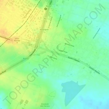 Varsityville Estate Gate topographic map, elevation, terrain