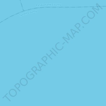 Albemarle Sound topographic map, elevation, terrain