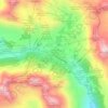 Obertauern topographic map, elevation, terrain