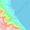 Way Nipah topographic map, elevation, terrain