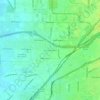 Del Paso Heights topographic map, elevation, terrain