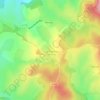 Cusy topographic map, elevation, terrain
