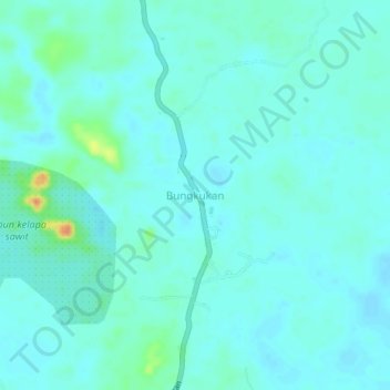 Bungkukan topographic map, elevation, terrain