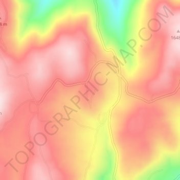 Düzoba Yaylası topographic map, elevation, terrain