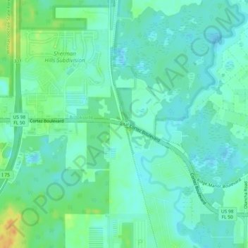 Rital topographic map, elevation, terrain