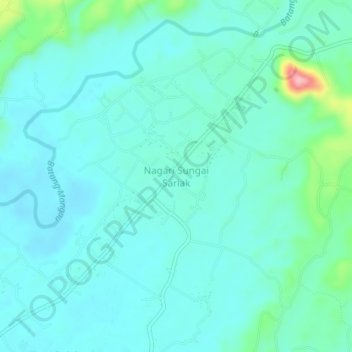 Nagari Sungai Sariak topographic map, elevation, terrain