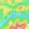 Oncești topographic map, elevation, terrain