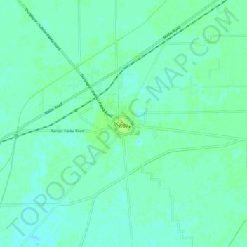 Kahror Pacca topographic map, elevation, terrain