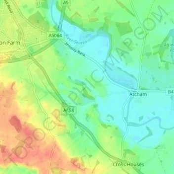 Chilton topographic map, elevation, terrain