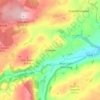 Derwen topographic map, elevation, terrain