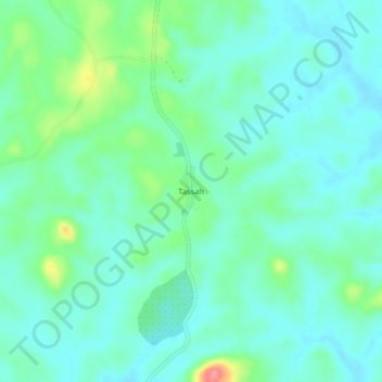 Tassah topographic map, elevation, terrain