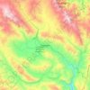 Mendoza topographic map, elevation, terrain