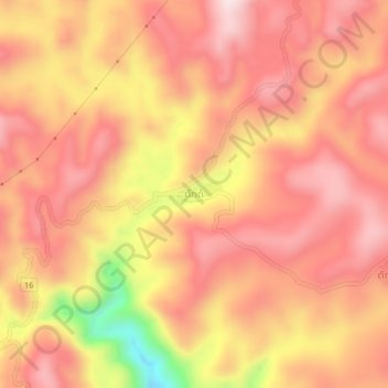 Dakdor topographic map, elevation, terrain