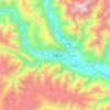 گلگت topographic map, elevation, terrain