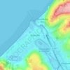 Deauville topographic map, elevation, terrain