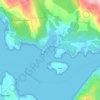 Glenborrodale Bay topographic map, elevation, terrain