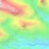 Baboon Peak topographic map, elevation, terrain