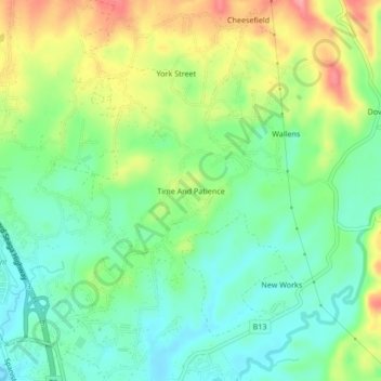 Time And Patience topographic map, elevation, terrain