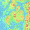 Orusts kommun topographic map, elevation, terrain