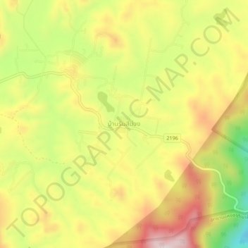 Ban Rim Si Muang topographic map, elevation, terrain