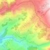 Mtein topographic map, elevation, terrain