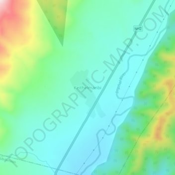 Keithelmanbi topographic map, elevation, terrain