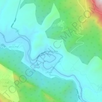 Hanara Lower topographic map, elevation, terrain