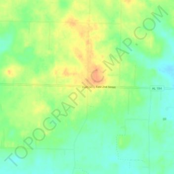 Hatton topographic map, elevation, terrain