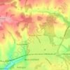 Knotty Green topographic map, elevation, terrain