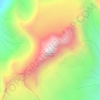 Iconoclast Mountain topographic map, elevation, terrain